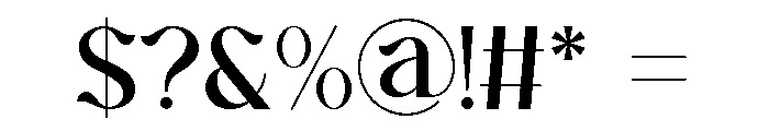 Anlira Font OTHER CHARS
