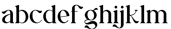 Anlira Font LOWERCASE