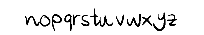 Annies Regular Font LOWERCASE