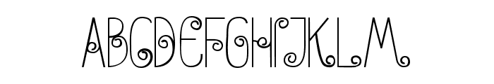 Anohana Typeface Font UPPERCASE