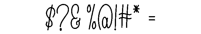 Another Beloved Font OTHER CHARS