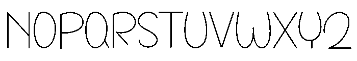 Another Beloved Font UPPERCASE