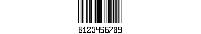 Another barcode font Font OTHER CHARS