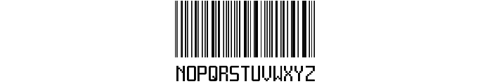 Another barcode font Font UPPERCASE