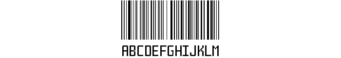 Another barcode font Font LOWERCASE