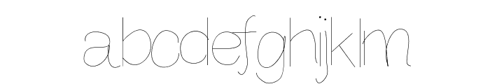 Anothertry Font LOWERCASE
