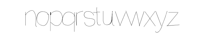 Anothertry Font LOWERCASE