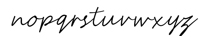 Anstery Script Font LOWERCASE