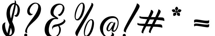 Anthemy Script Font OTHER CHARS