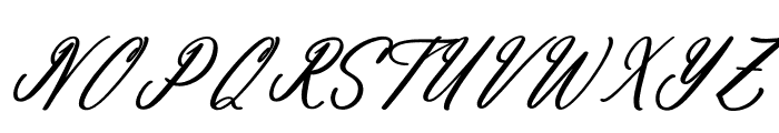 Antholia Riechgan DEMO VERSION Italic Font UPPERCASE