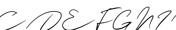 Antigna Signature Free Font UPPERCASE