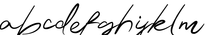 Antigna Signature Free Font LOWERCASE