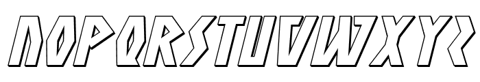 Antikythera 3D Italic Font LOWERCASE
