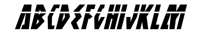 Antikythera Laser Italic Font UPPERCASE