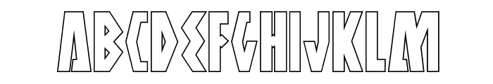 Antikythera Outline Regular Font UPPERCASE