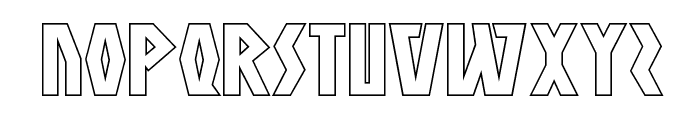 Antikythera Outline Regular Font LOWERCASE