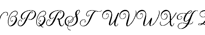 Antique Blossom Monogram Demo Font UPPERCASE
