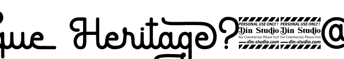 Antique Heritage Personal use Regular Font OTHER CHARS