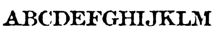 Antique Type Font UPPERCASE