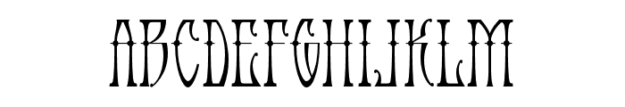 AntiqueAndroid-Regular Font LOWERCASE