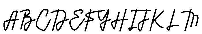 Antonella Free Regular Font UPPERCASE
