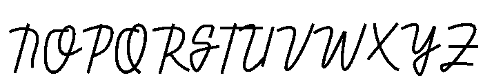 Antonella Free Regular Font UPPERCASE