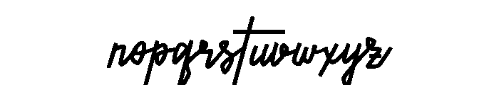 Antonella Free Regular Font LOWERCASE
