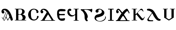 Antonious Normal Font UPPERCASE