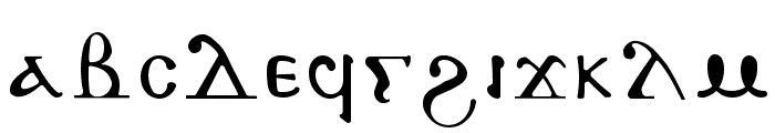 Antonious Normal Font LOWERCASE