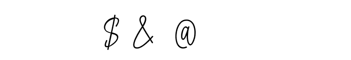 Antouk Script Personal Use Font OTHER CHARS