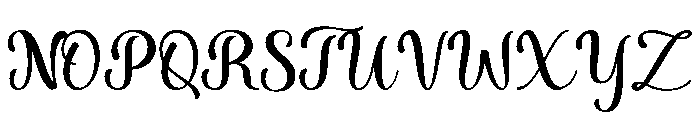 Anttoni Script Font UPPERCASE