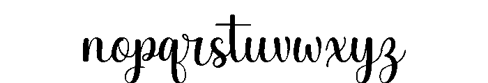 Anttoni Script Font LOWERCASE