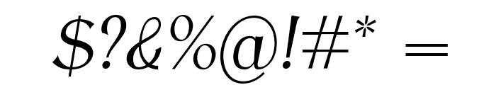 AntykwaTorunskaCondLight-Italic Font OTHER CHARS