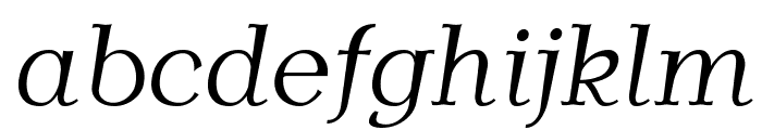 AntykwaTorunskaLight-Italic Font LOWERCASE