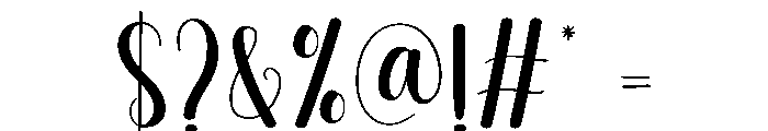 Anymore Font OTHER CHARS