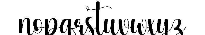 Anymore Font LOWERCASE