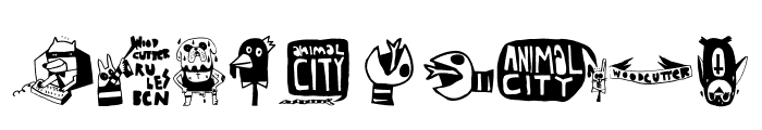animal city Font OTHER CHARS