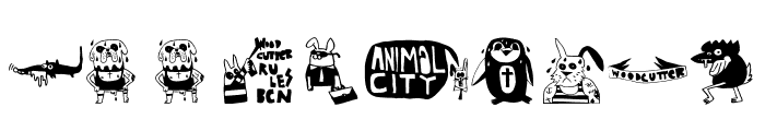 animal city Font OTHER CHARS