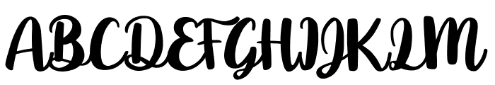 anthusia Font UPPERCASE