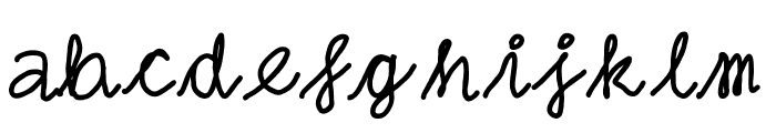 anupam handwriting Font LOWERCASE
