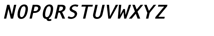 Andale Mono WGL Bold Italic Font UPPERCASE