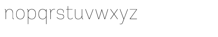 Andes UltraLight Font LOWERCASE