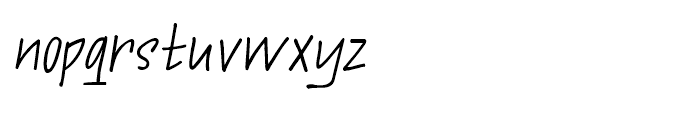 Andorra Script Italic Font LOWERCASE