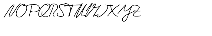 Andrew Handwriting Pro Regular Font UPPERCASE