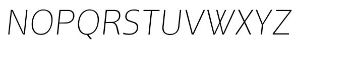 Andrew Samuels Thin Italic Font UPPERCASE
