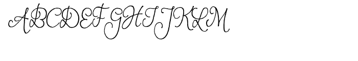 Andria Regular Font UPPERCASE