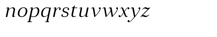 Anglecia Pro Text Light Italic Font LOWERCASE