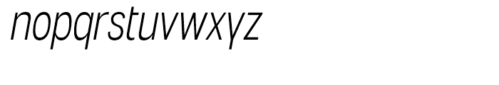 Angostura Light Italic Font LOWERCASE