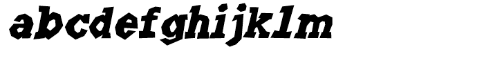 Angulatte Bold Oblique Font LOWERCASE