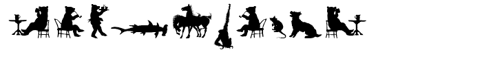 Animal Silhouettes Font OTHER CHARS